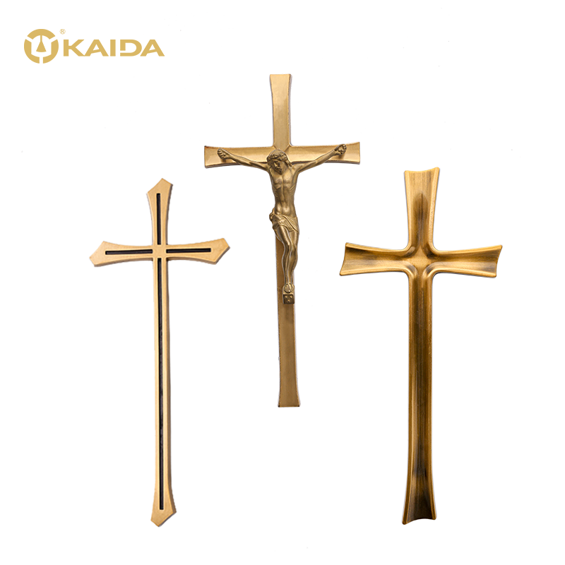 Brass Funeral Cross